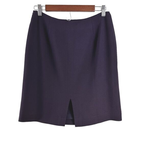 Jones New York Essentials Women's 10 Petite Pencil Skirt Eggplant Purple Career - Picture 2 of 7